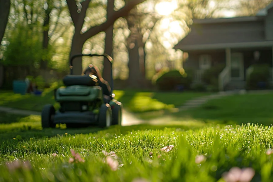 electric powered lawn mower